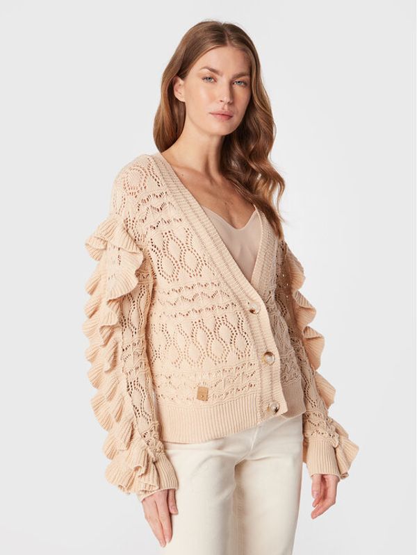 NKN Nekane NKN Nekane Кардиган TS.FASTIA Бежов Regular Fit