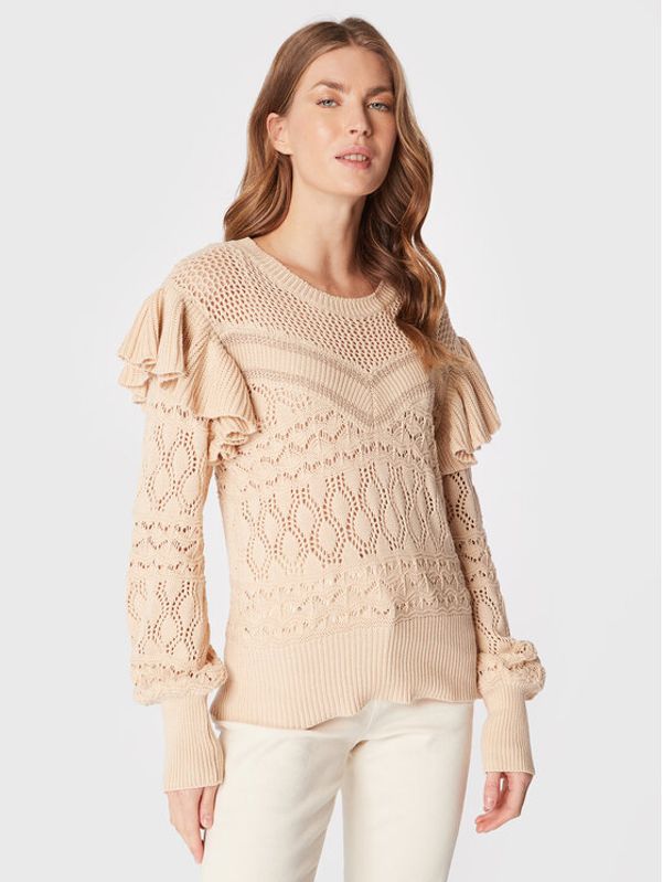 NKN Nekane NKN Nekane Пуловер TS.FARA Бежов Regular Fit