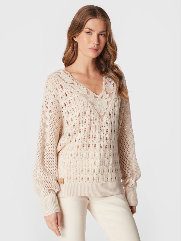 NKN Nekane NKN Nekane Пуловер TS.FUCHSIA Бежов Regular Fit