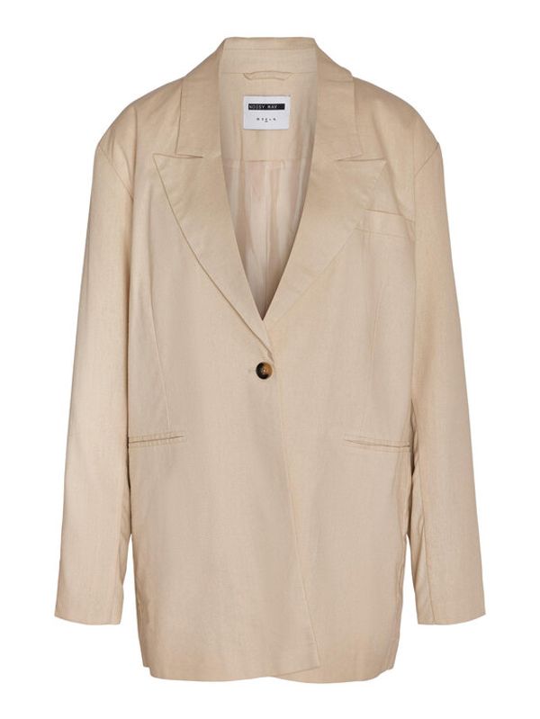 Noisy May Noisy May Блейзър 27025023 Бял Cropped Fit