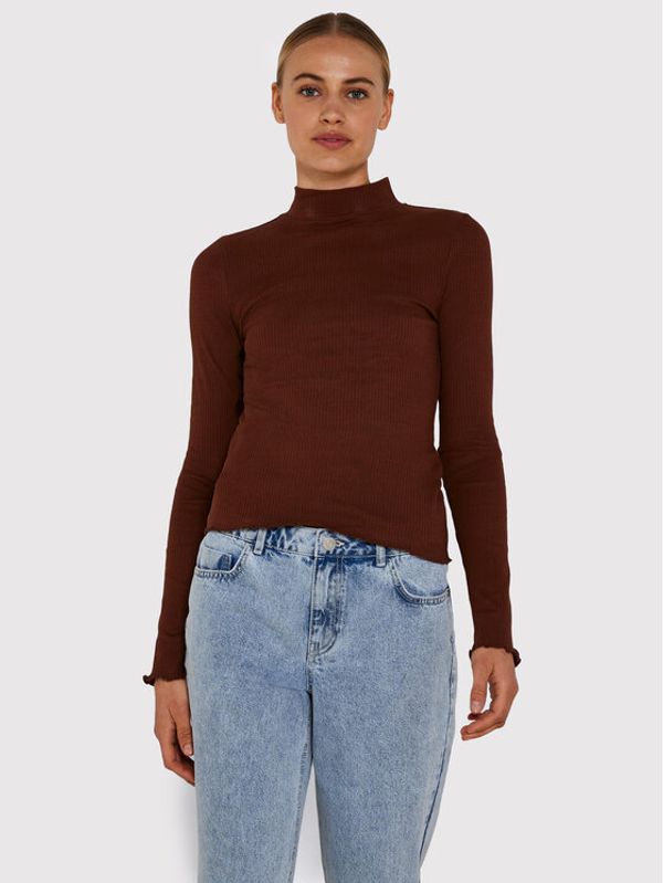 Noisy May Noisy May Блуза Drakey 27021338 Кафяв Slim Fit