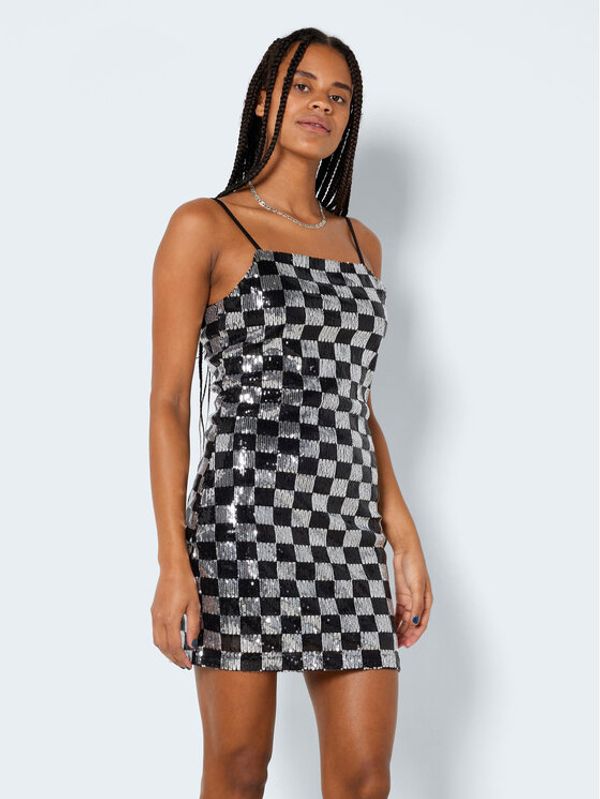 Noisy May Noisy May Коктейлна рокля Mindy 27023383 Сребрист Slim Fit
