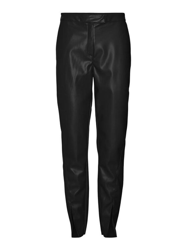 Noisy May Noisy May Панталони от имитация на кожа Luke 27023247 Черен Slim Fit