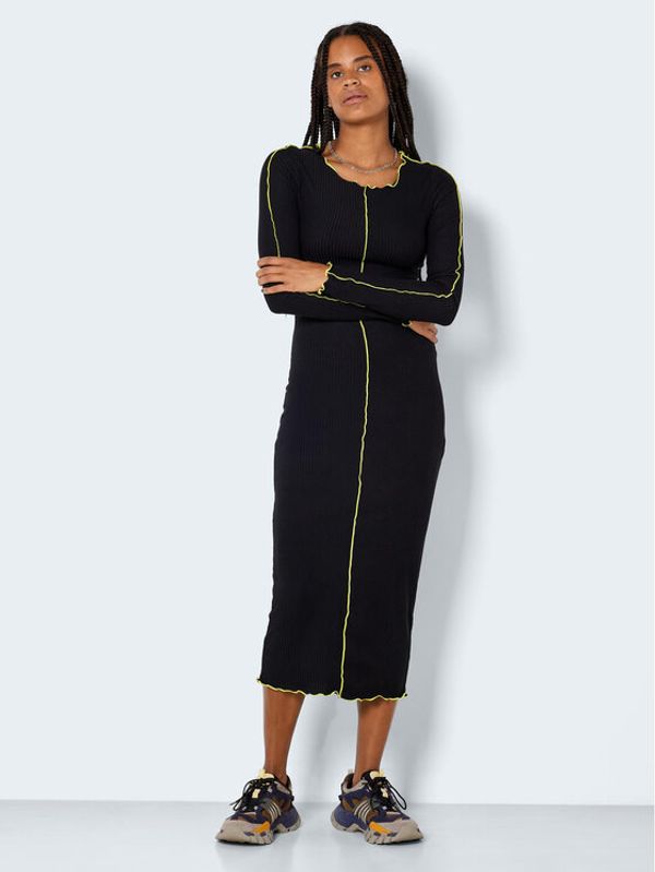 Noisy May Noisy May Плетена рокля Carly 27022733 Черен Slim Fit