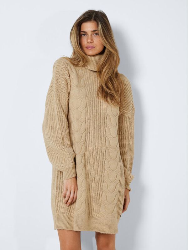 Noisy May Noisy May Плетена рокля Laura 27021706 Бежов Relaxed Fit