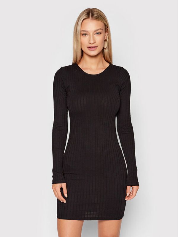 Noisy May Noisy May Плетена рокля Paula 27021494 Черен Slim Fit