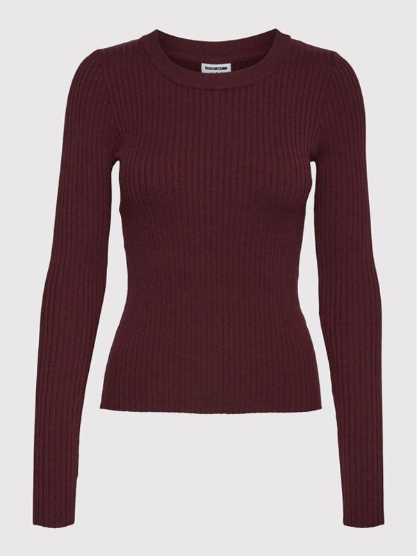 Noisy May Noisy May Пуловер Ship 27020928 Бордо Slim Fit