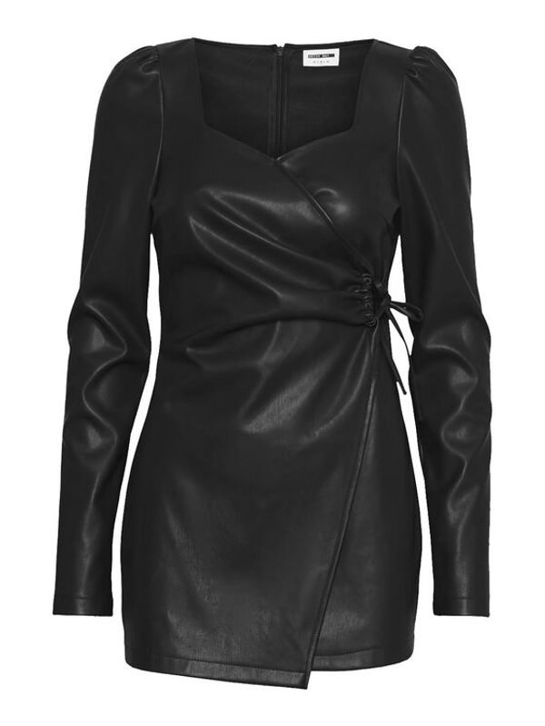 Noisy May Noisy May Рокля от имитация на кожа Luke 27023234 Черен Regular Fit