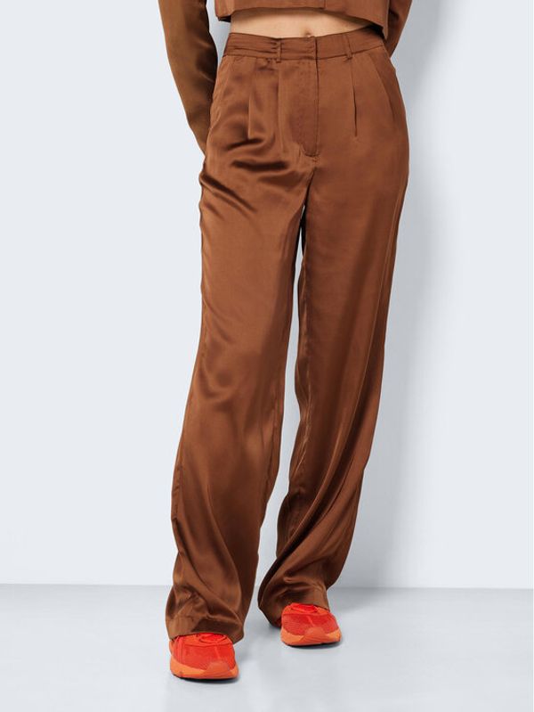 Noisy May Noisy May Текстилни панталони Claire 27021928 Кафяв Regular Fit