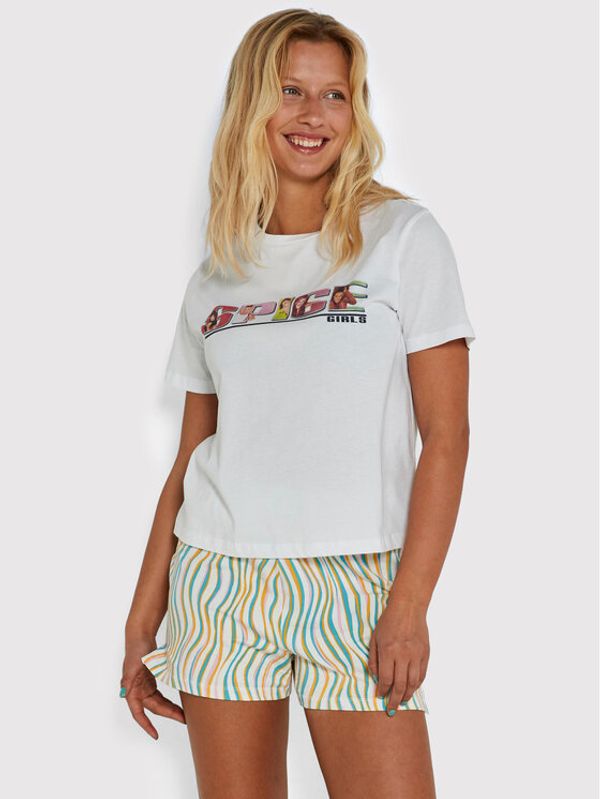 Noisy May Noisy May Тишърт Alice 27022044 Бял Regular Fit