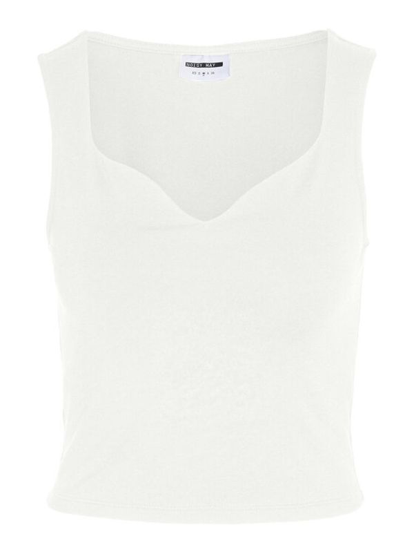 Noisy May Noisy May топ 27027116 Бял Cropped Fit