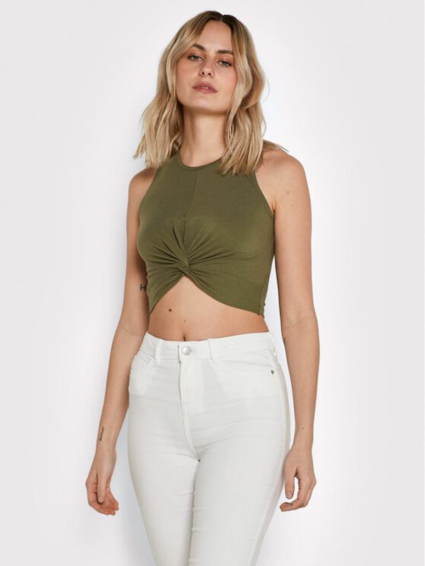 Noisy May Noisy May топ Twiggi 27007593 Зелен Slim Fit