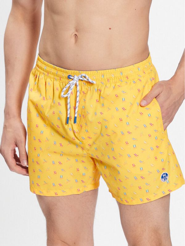 North Sails North Sails Плувни шорти Volley 673573 Жълт Regular Fit