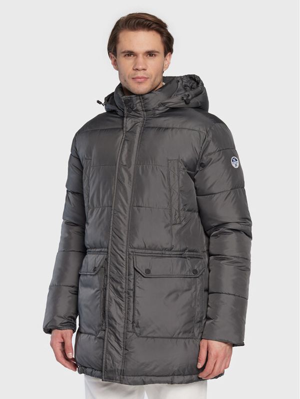 North Sails North Sails Пухено яке Olden 603147 Сив Regular Fit