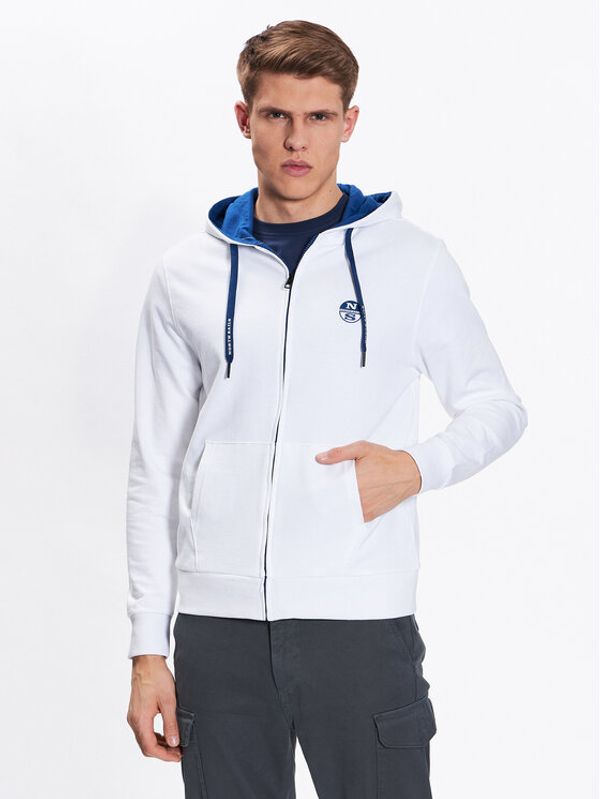 North Sails North Sails Суитшърт Logo 691067 Бял Regular Fit