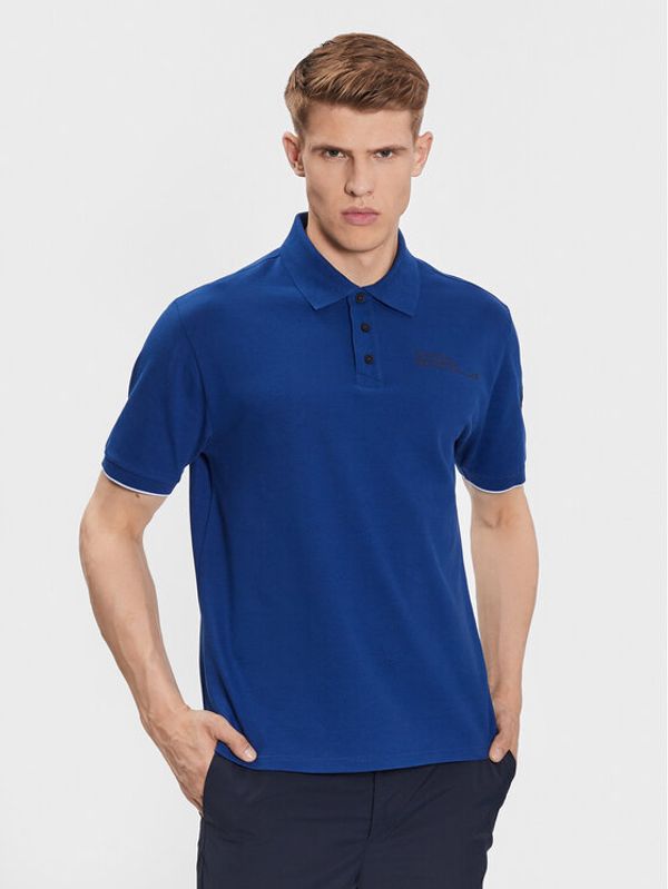 North Sails North Sails Тениска с яка и копчета 452027 Син Regular Fit