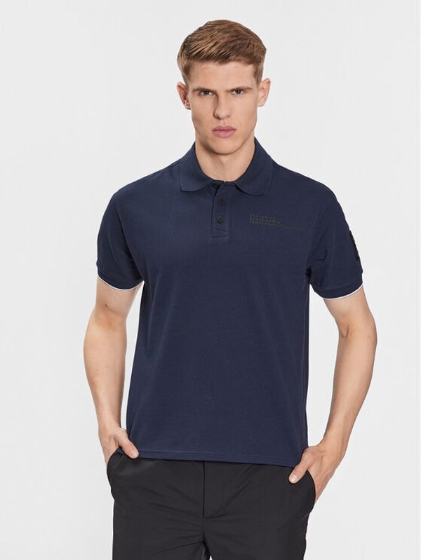 North Sails North Sails Тениска с яка и копчета 452027 Тъмносин Regular Fit