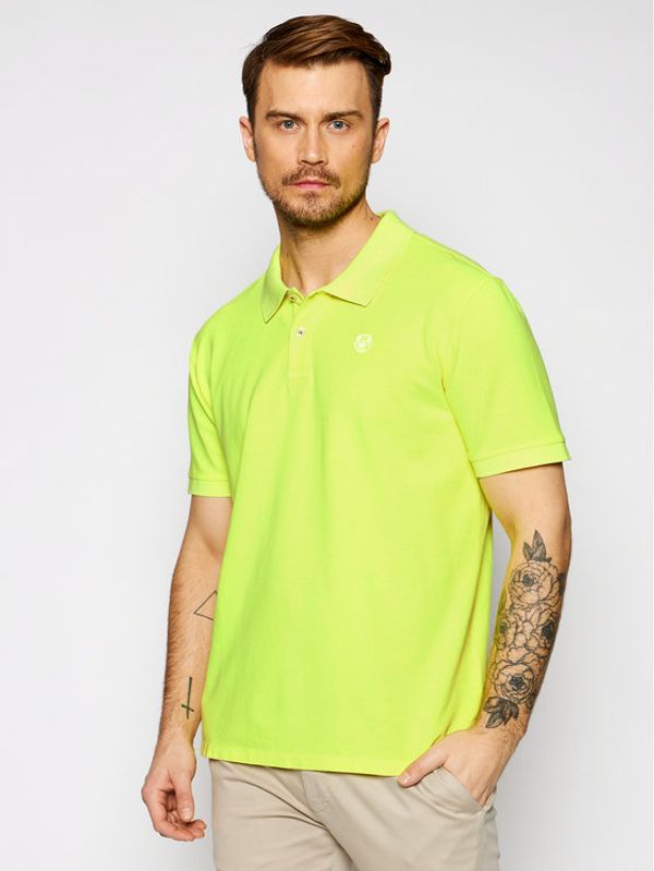 North Sails North Sails Тениска с яка и копчета Emproidery 692327 Жълт Regular Fit