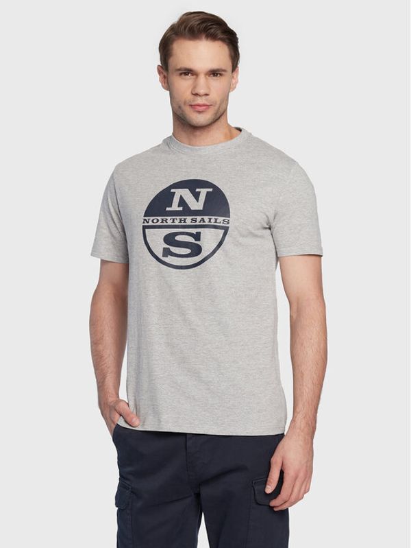 North Sails North Sails Тишърт 692815 Сив Regular Fit