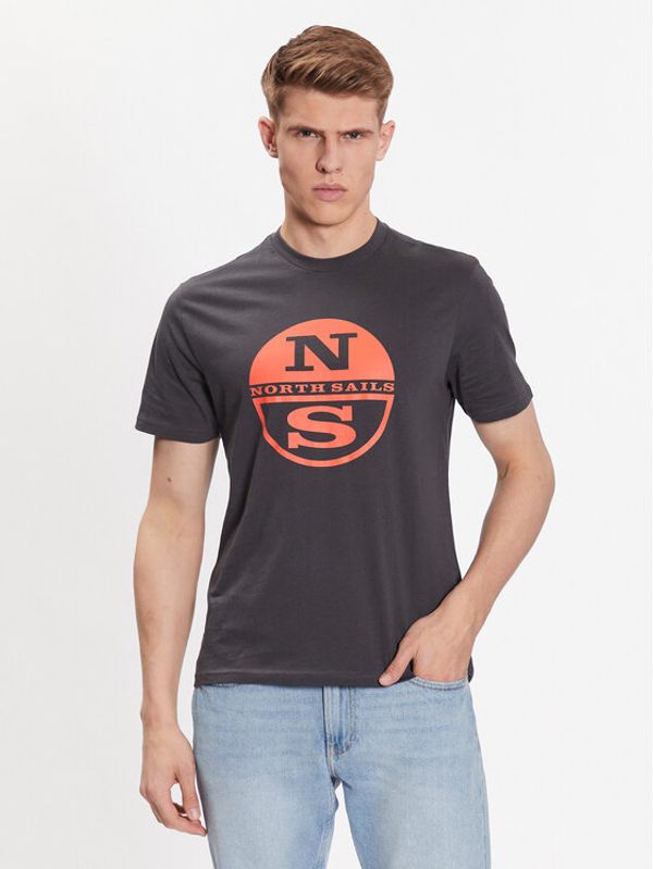 North Sails North Sails Тишърт 692837 Сив Regular Fit