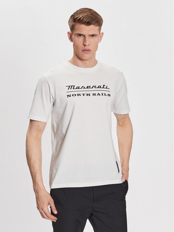 North Sails North Sails Тишърт Maserati 453014 Бял Regular Fit