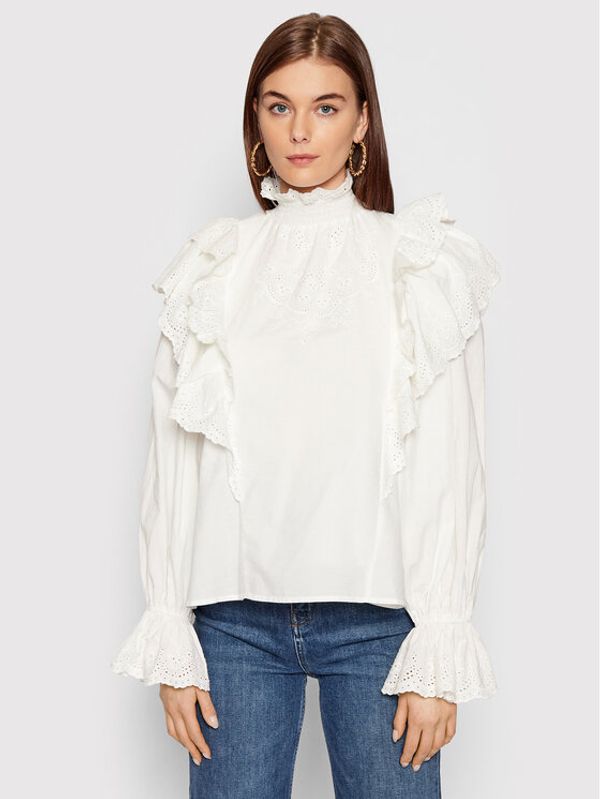 Notes Du Nord Notes Du Nord Блуза Bibi 12529 Бял Regular Fit