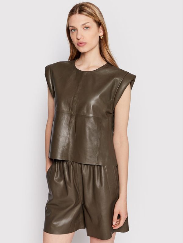 Notes Du Nord Notes Du Nord Блуза Debbie 12711 Зелен Regular Fit