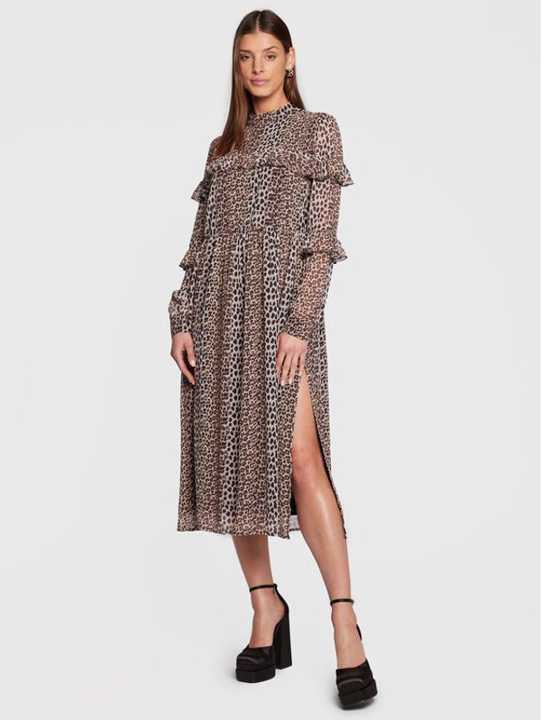 Notes Du Nord Notes Du Nord Ежедневна рокля Fabiola 12979 Бежов Regular Fit