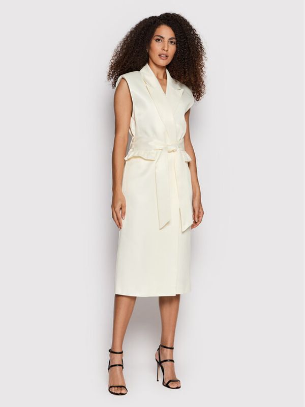 Notes Du Nord Notes Du Nord Коктейлна рокля 12622 Бежов Regular Fit