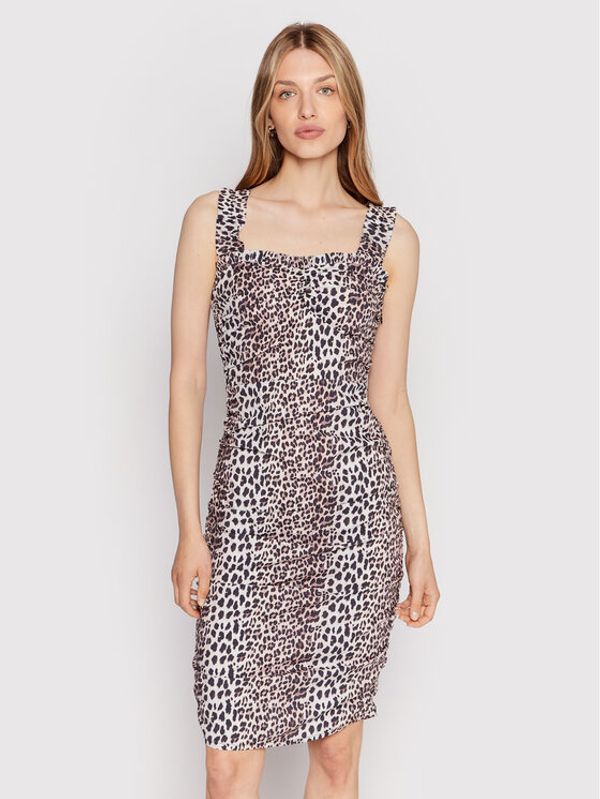 Notes Du Nord Notes Du Nord Коктейлна рокля Dassy 12732 Кафяв Slim Fit