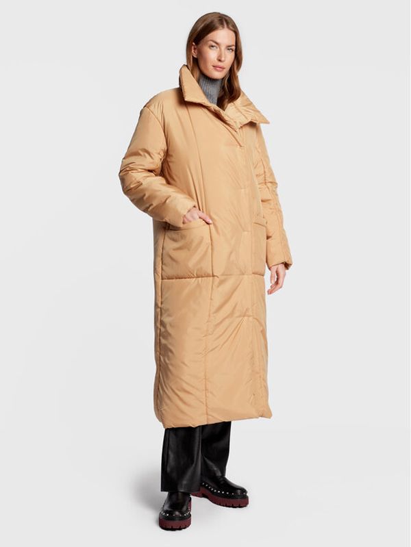 Notes Du Nord Notes Du Nord Пухено яке Emilia 12797 Бежов Regular Fit