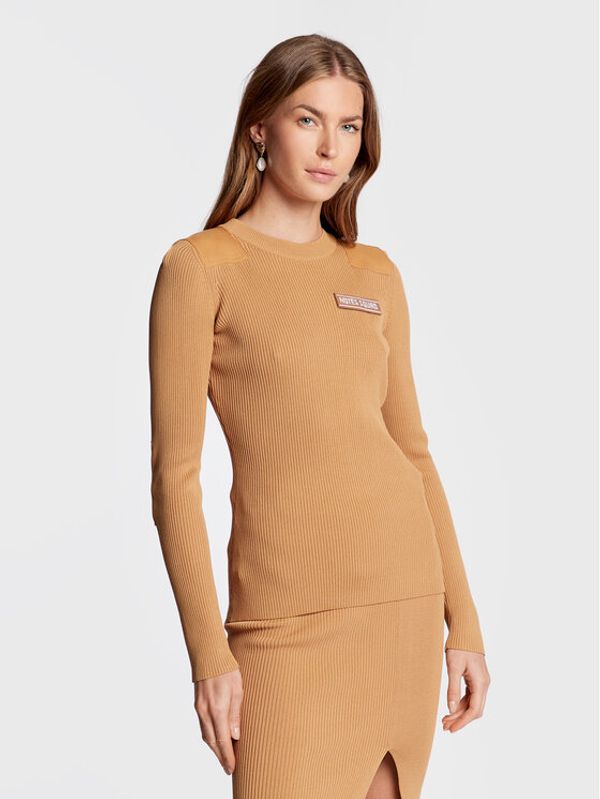 Notes Du Nord Notes Du Nord Пуловер Elena 12791 Кафяв Slim Fit