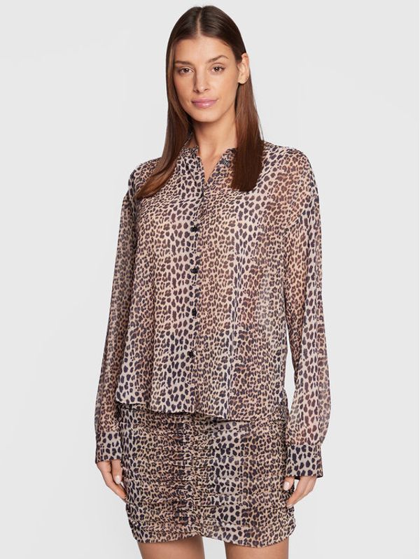 Notes Du Nord Notes Du Nord Риза Fabiola 12976 Бежов Regular Fit