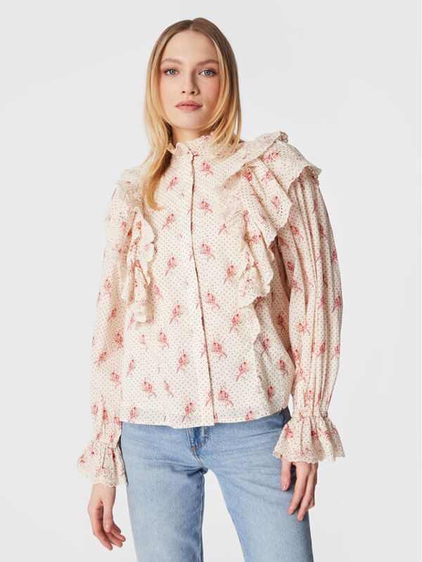 Notes Du Nord Notes Du Nord Риза Filippa 12954 Бежов Regular Fit