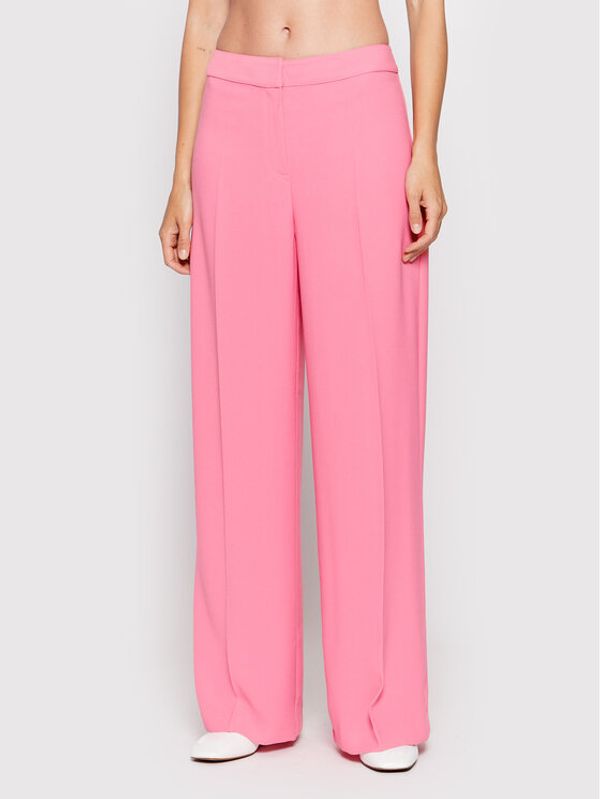 Notes Du Nord Notes Du Nord Текстилни панталони Oliana 12809 Розов Wide Fit