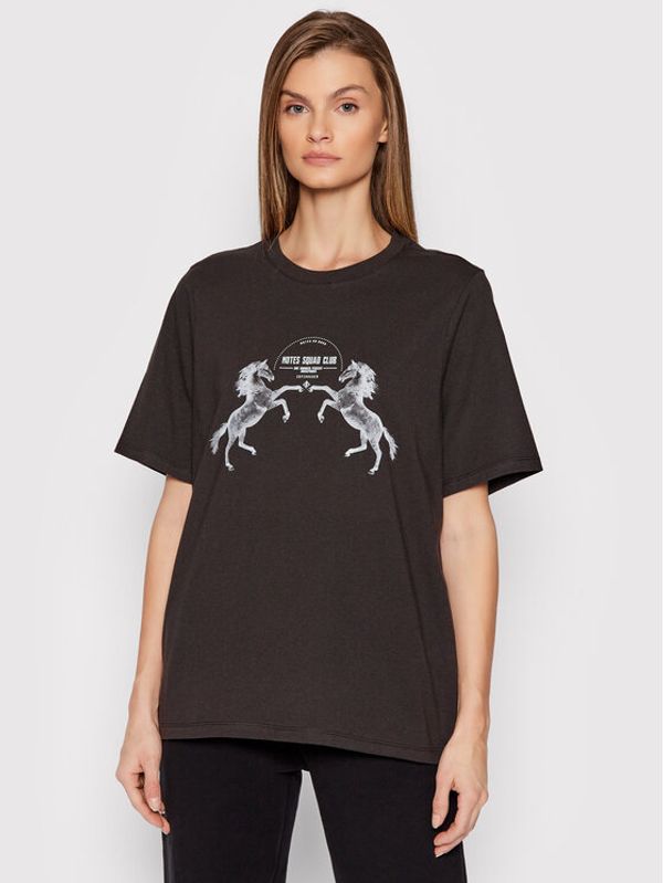 Notes Du Nord Notes Du Nord Тишърт Baxton 12549 Черен Regular Fit