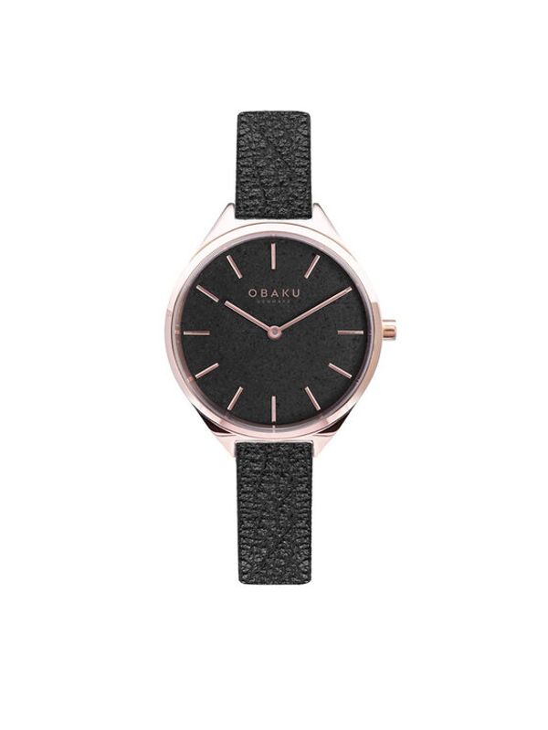 Obaku Obaku Часовник Kaffe V257LHVNRB Черен