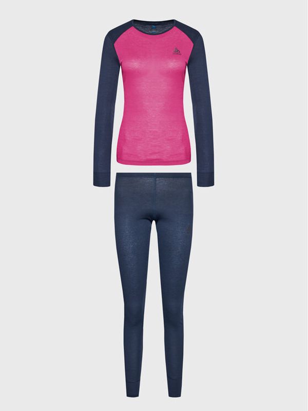 Odlo Odlo Комплект термобельо Active Warm Eco 196701 Тъмносин Slim Fit