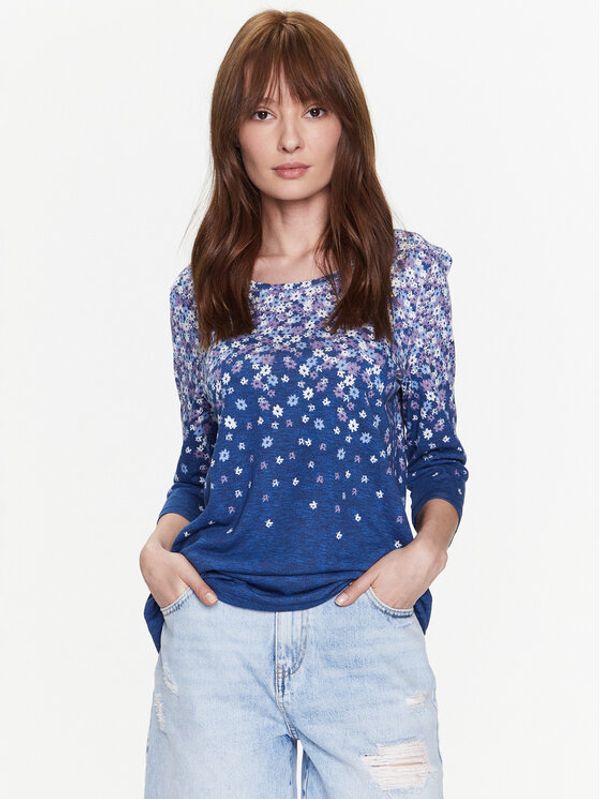 Olsen Olsen Блуза 11104448 Тъмносин Regular Fit