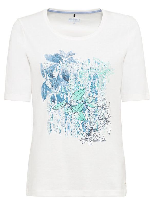 Olsen Olsen Блуза 11104473 Бял Regular Fit