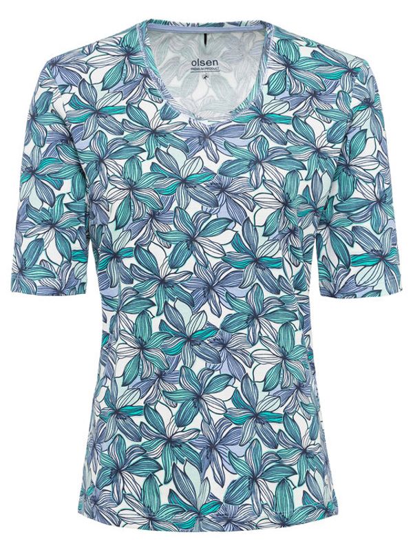 Olsen Olsen Блуза 11104476 Син Regular Fit