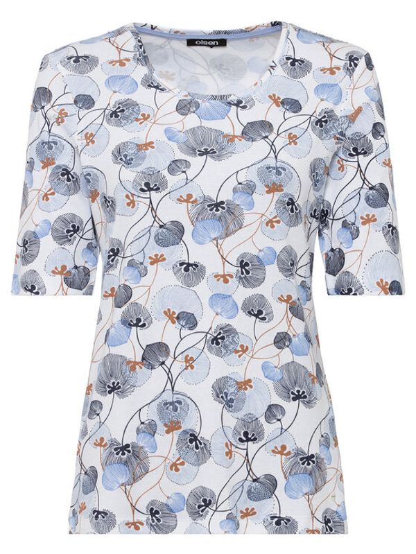 Olsen Olsen Блуза 11104490 Зелен Regular Fit