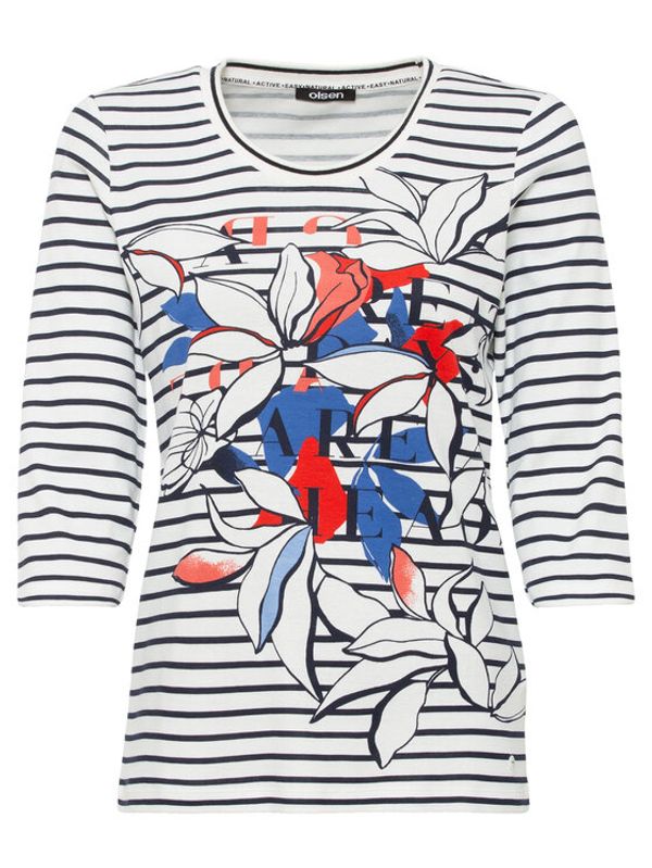 Olsen Olsen Блуза 11104497 Син Regular Fit