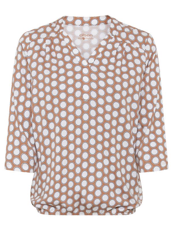 Olsen Olsen Блуза 11104502 Бежов Regular Fit