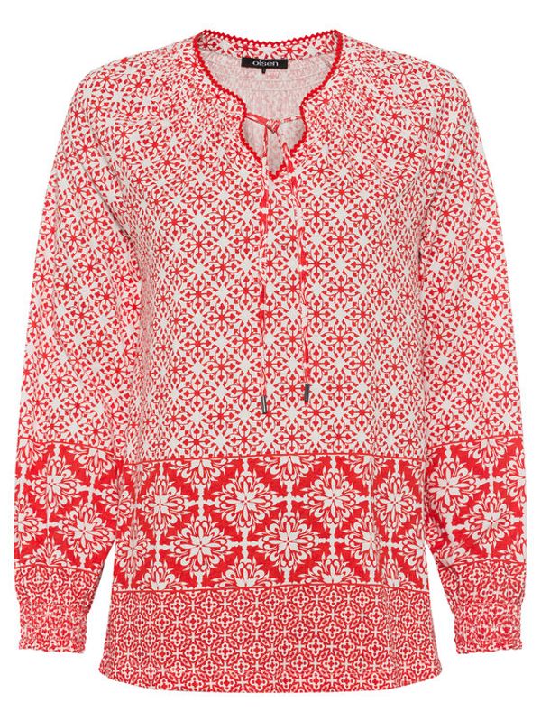 Olsen Olsen Блуза 11104509 Червен Regular Fit