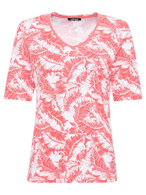 Olsen Olsen Блуза 11104517 Червен Regular Fit