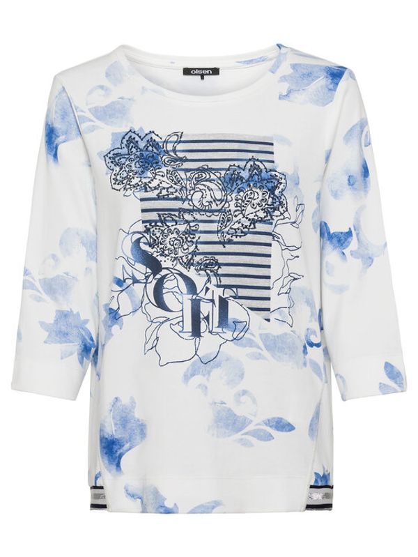 Olsen Olsen Блуза 11201505 Син Regular Fit