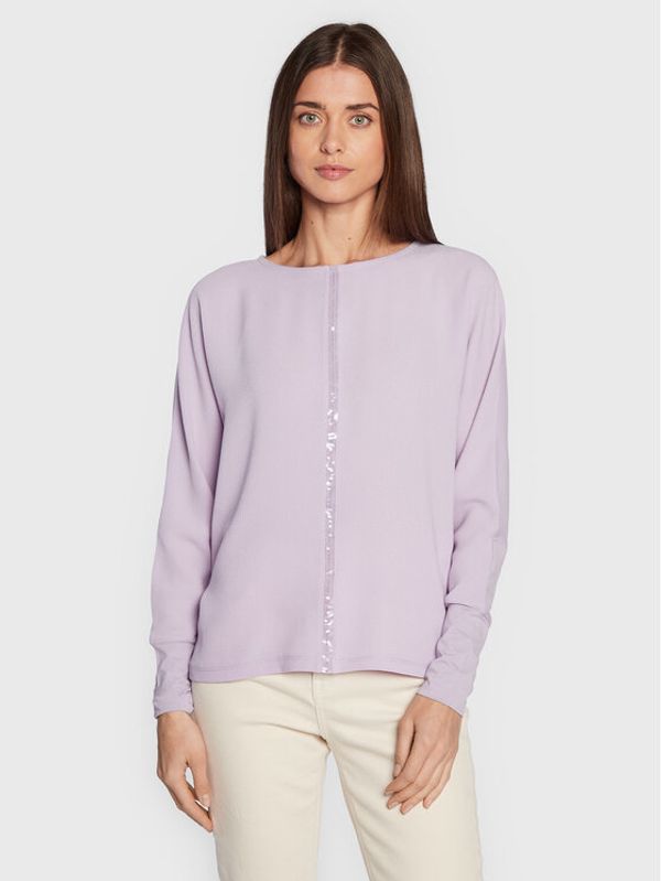Olsen Olsen Блуза Cosima 11104420 Виолетов Relaxed Fit