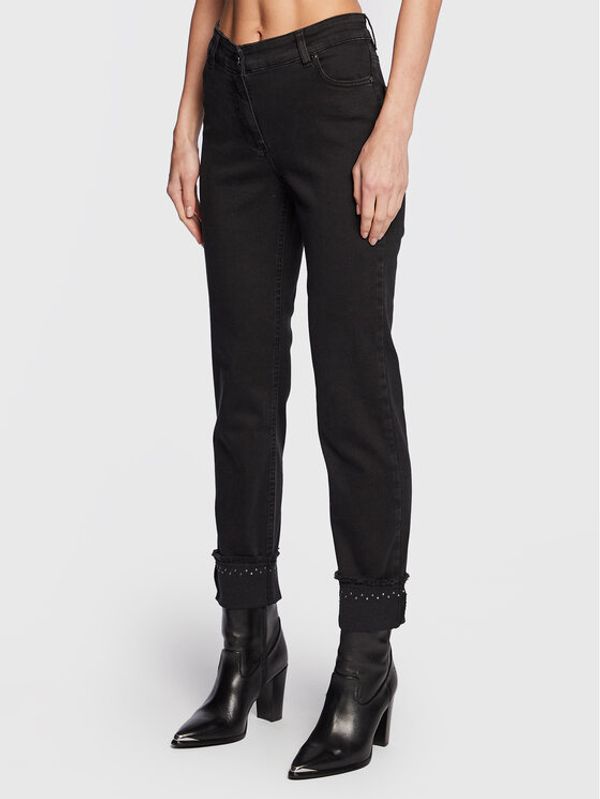 Olsen Olsen Дънки Lisa 14002020 Черен Straight Fit