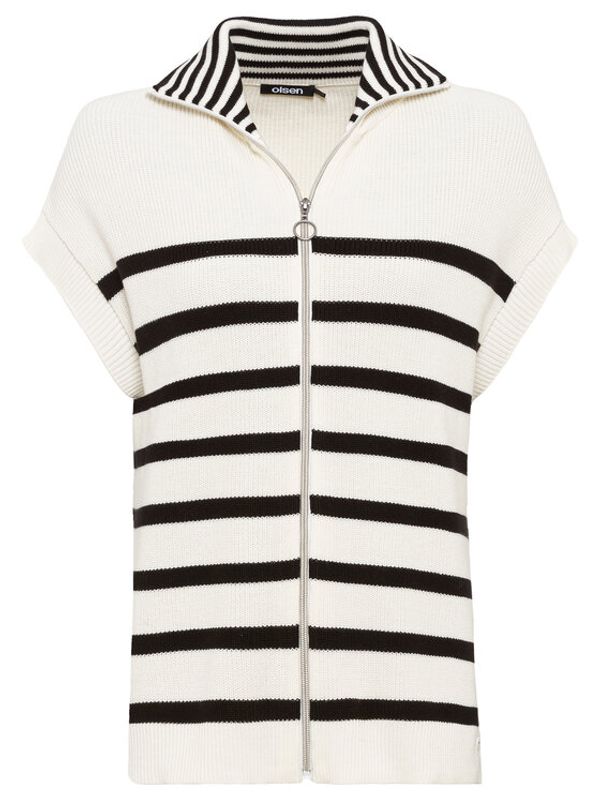 Olsen Olsen Кардиган 11003958 Бял Regular Fit